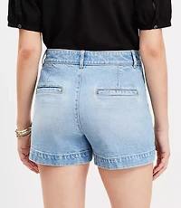 Petite Palmer Denim Shorts in Light Wash