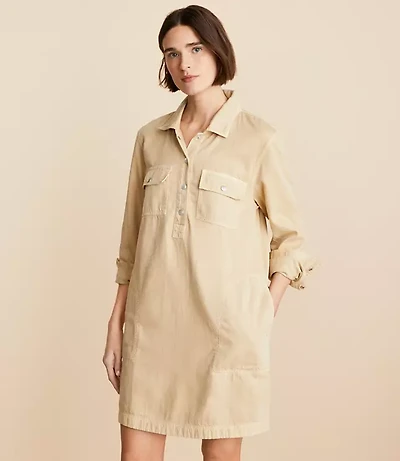 Lou & Grey Utility Pocket Shirtdress