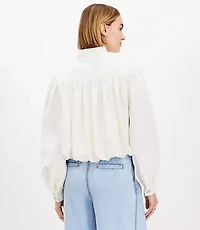 Gathered Swing Jacket