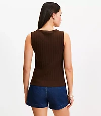 Pointelle Ribbed Vest Top