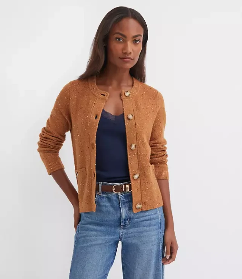 Flecked Sweater Jacket