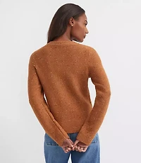 Flecked Sweater Jacket