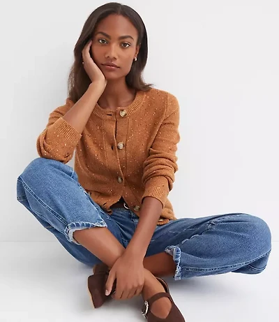 Flecked Sweater Jacket