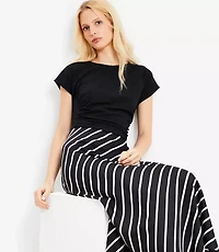 Petite Shirred Tee