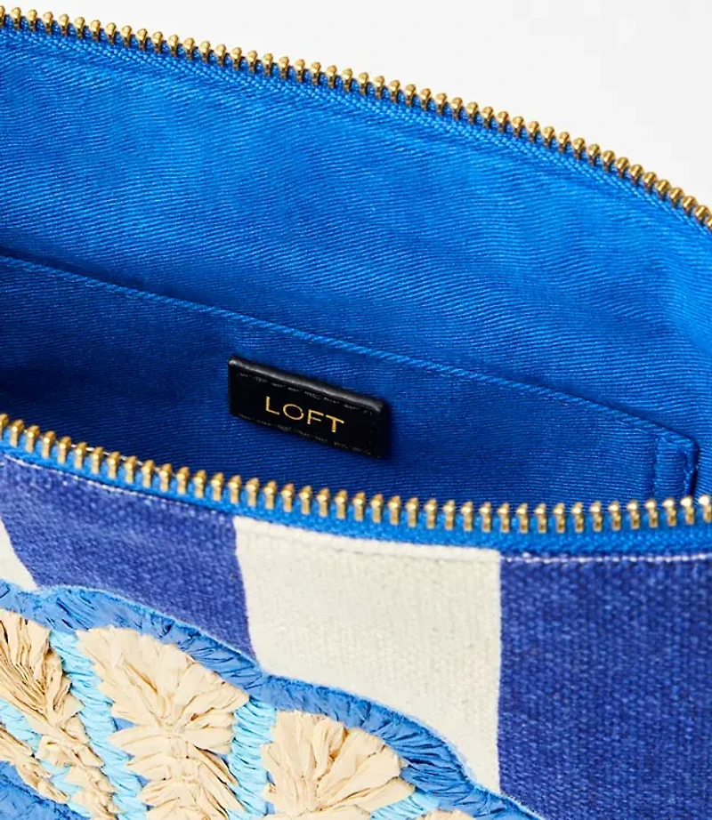 Seashell Striped Pouch