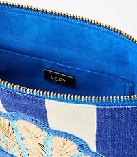 Seashell Striped Pouch