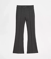 LOFT Versa Pintucked Ponte Flare Pants Pinstripe
