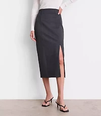 LOFT Versa Ponte Column Skirt Pinstripe