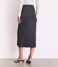 LOFT Versa Ponte Column Skirt Pinstripe