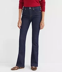 Mid Rise Boot Jeans Classic Rinse Wash