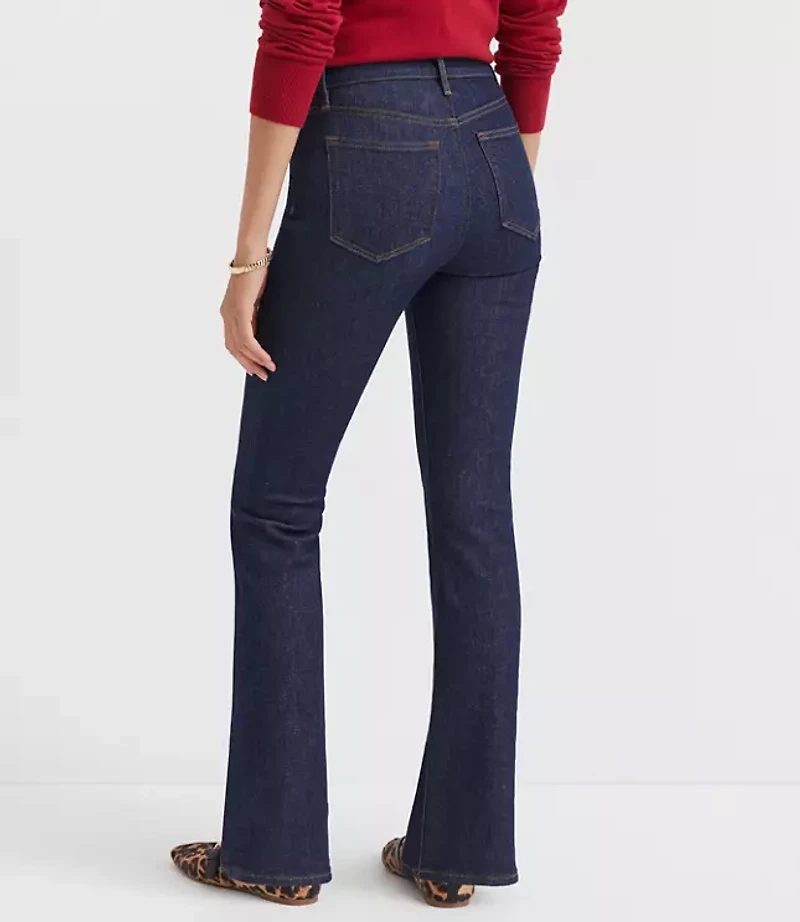 Mid Rise Boot Jeans Classic Rinse Wash