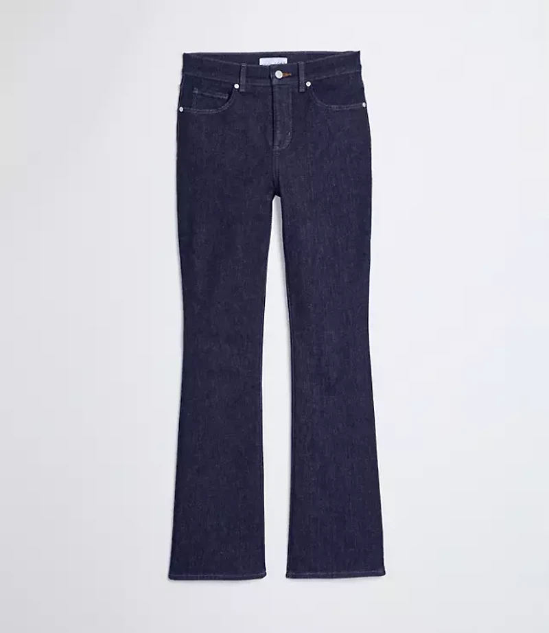 Mid Rise Boot Jeans Classic Rinse Wash