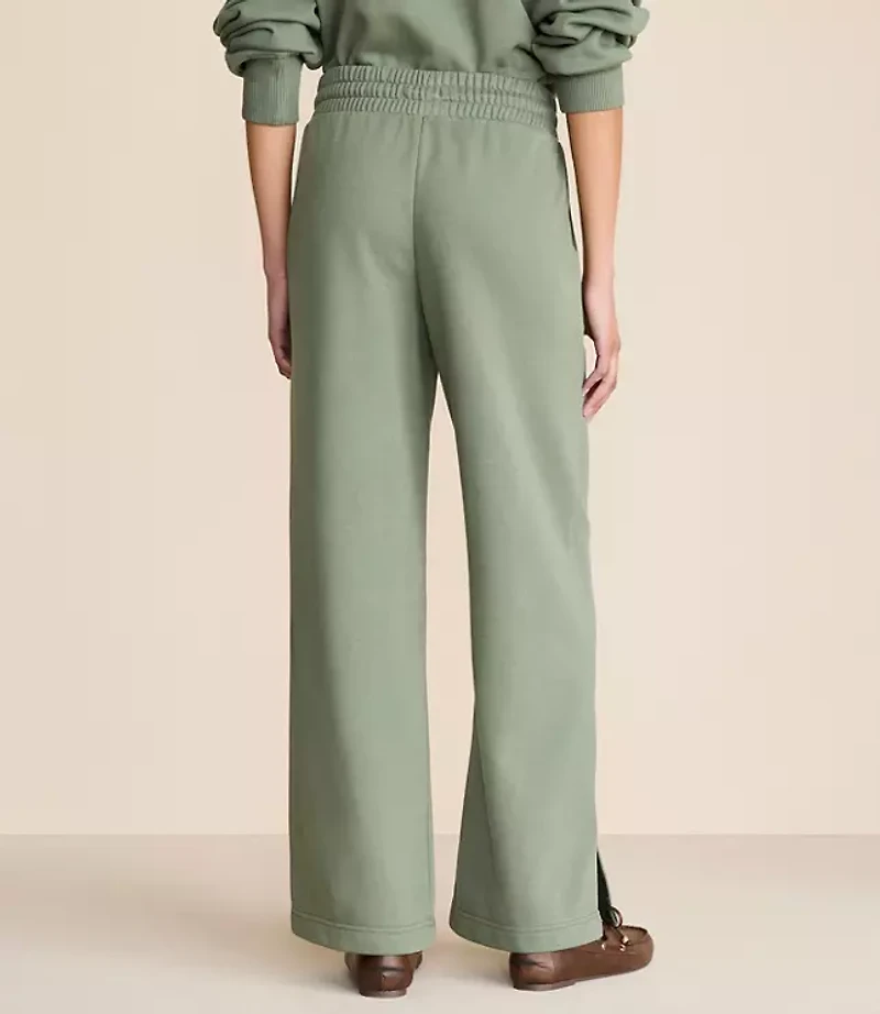 Lou & Grey Elite Fleece Wide Leg Sweatpants