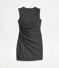 LOFT Versa Ruched Ponte Mini Dress Pinstripe