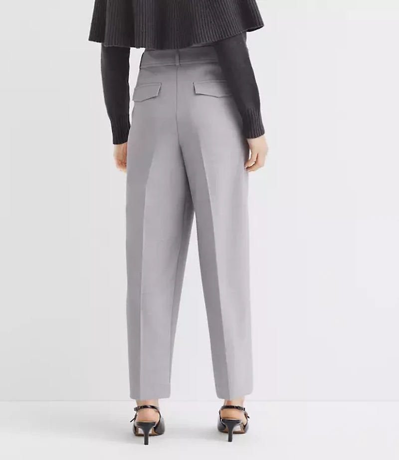 Belted Taper Pants Melange