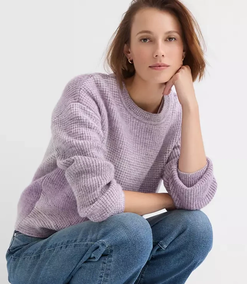 Spacedye Textured Sweater