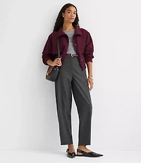 Tailored Barrel Pants Brushed Flannel