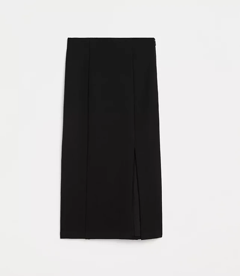 LOFT Versa Ponte Column Midi Skirt