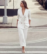 LOFT Versa Pure Spun Cropped Stovepipe Pants