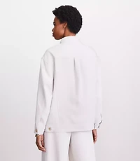 LOFT Versa Crepe Drape Trucker Jacket
