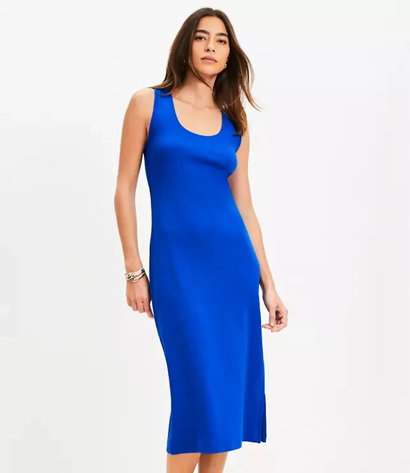 Perfect Ribbed Tank Midi Dress