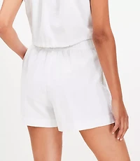 LOFT Beach Linen Cotton Shorts