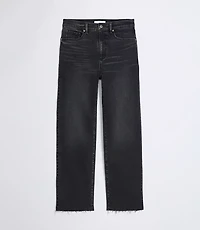 Fresh Cut High Rise Straight Jeans Washed Black