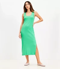 Petite Perfect Ribbed Tank Midi Dress