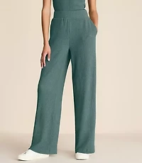 Lou & Grey Textured Wide Leg Pants