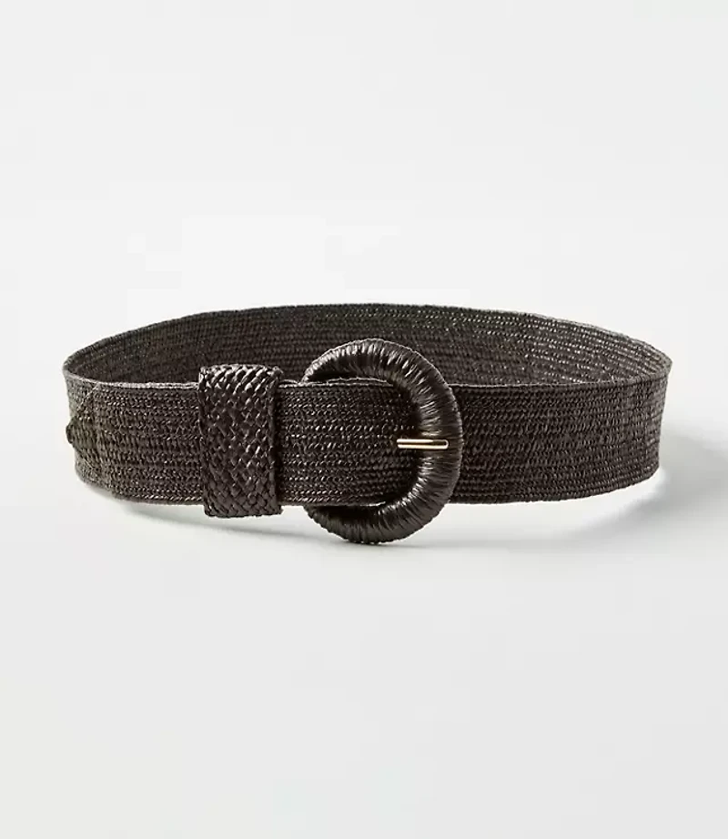 Raffia Stretch Belt