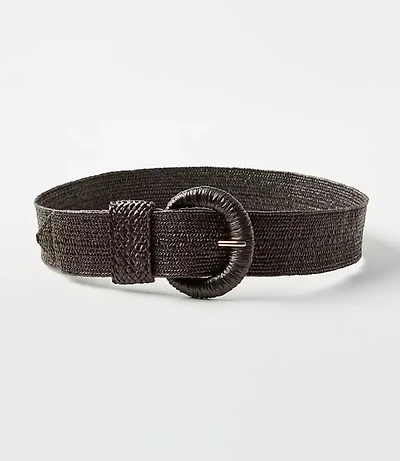 Raffia Stretch Belt
