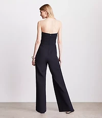 LOFT Versa Crepe Drape Strapless Jumpsuit