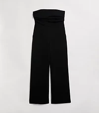 LOFT Versa Crepe Drape Strapless Jumpsuit
