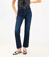 Petite Mid Rise Slim Jeans in Rich Dark Indigo Wash