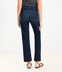 Petite Mid Rise Slim Jeans in Rich Dark Indigo Wash