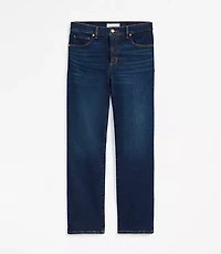 Petite Mid Rise Slim Jeans in Rich Dark Indigo Wash
