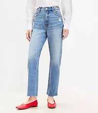 Tall Fresh Cut High Rise Straight Jeans in Light Vintage Wash