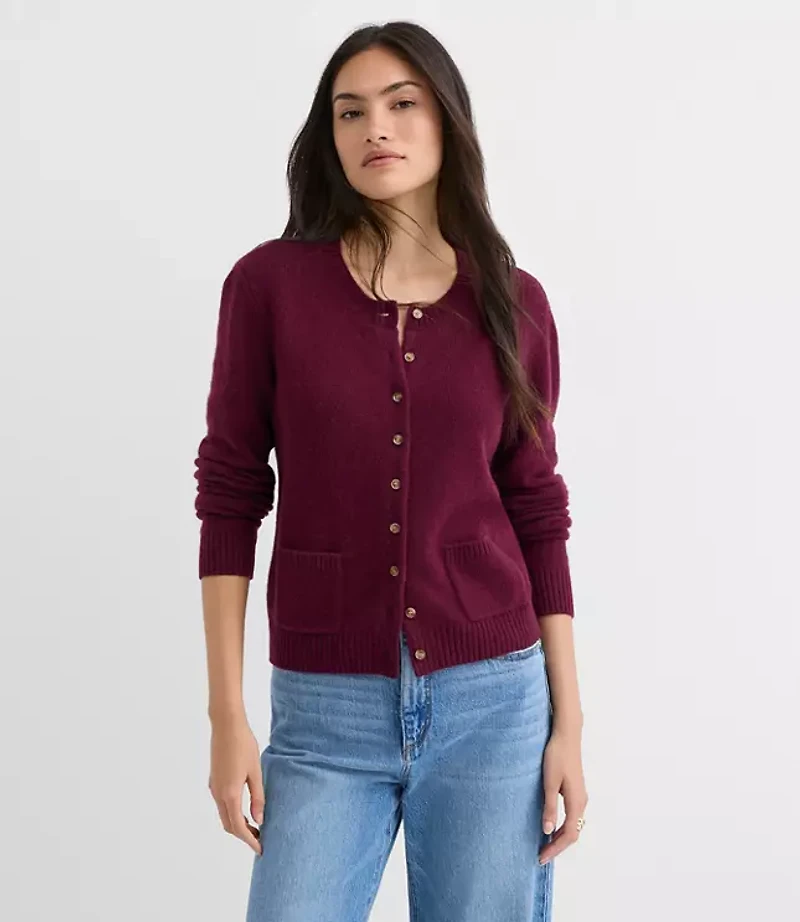 Cashmere Pocket Cardigan