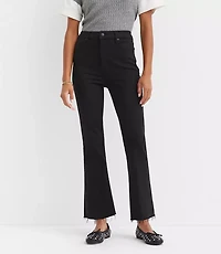 Fresh Cut High Rise Kick Crop Jeans Jet Black Wash