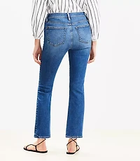 Curvy High Rise Kick Crop Jeans Bright Medium Stone Wash