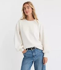 Blouson Sleeve Tunic Sweatshirt