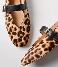 Leopard Print Mary Jane Flats