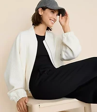 Lou & Grey Quilted Bomber Jacket