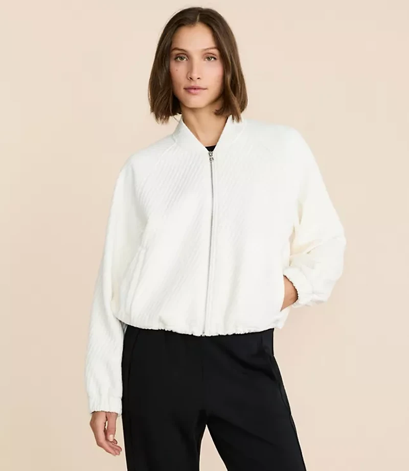 Lou & Grey Quilted Bomber Jacket