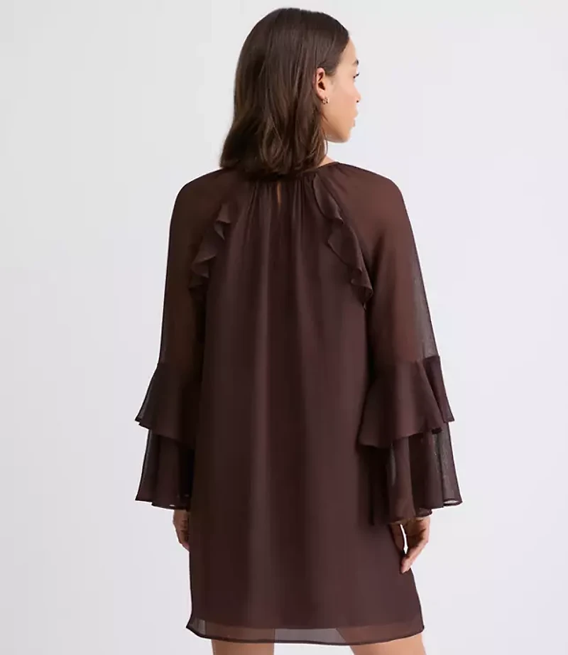 Petite Ruffle Mini Dress