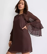 Petite Ruffle Mini Dress