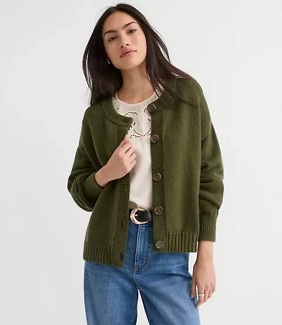 Petite Oversized Chunky Cardigan