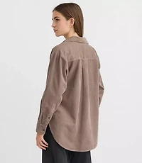 Petite Corduroy Everyday Oversized Pocket Shirt