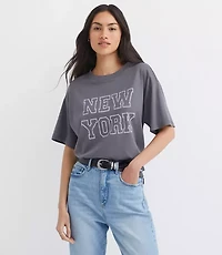 New York Oversized Jersey Modern Tee