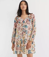 Garden Ruffle Mini Flounce Dress